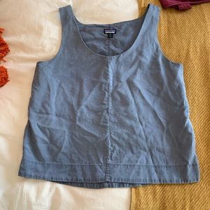 Patagonia cropped tank, recycled cotton